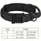 Tactical Dog Collar With Handle Adjustable Military Nylon Training Collar Heavy Metal Buckle For L 3