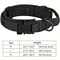 Tactical Dog Collar With Handle Adjustable Military Nylon Training Collar Heavy Metal Buckle For L 6