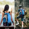 Mesh Drawstring Beach Backpack Set With Wet Bag Perforated Swimming Gym Storage Bag For Pool Yoga 2