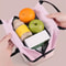 Pink DoubleLayer Insulated Lunch Bag Large Capacity Aluminum Foil Thermal Cooler Tote Portable Ice 2