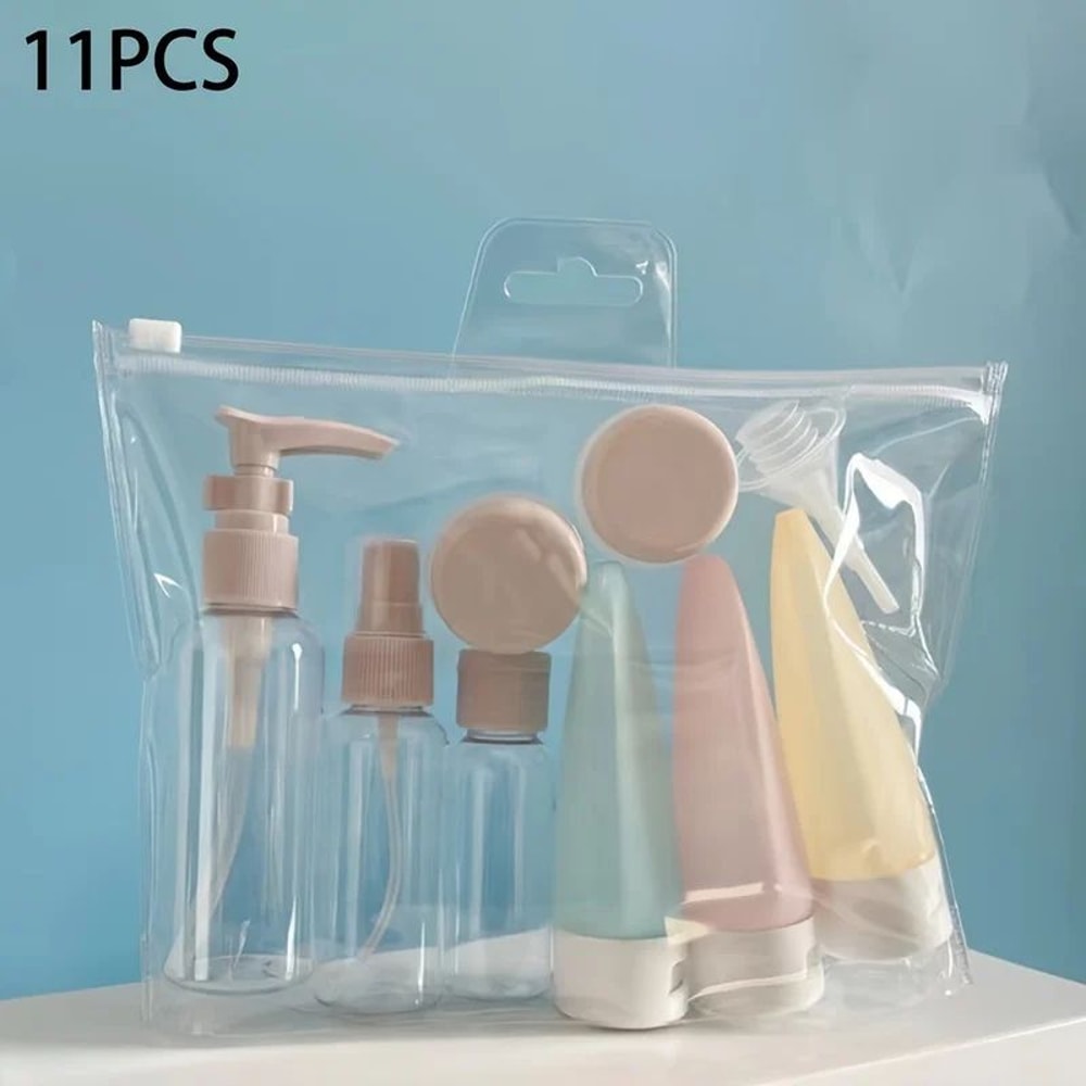 11 Pcs LeakProof Travel Bottles TSA Approved Refillable Toiletry Containers For Lotion Spray Crea 1