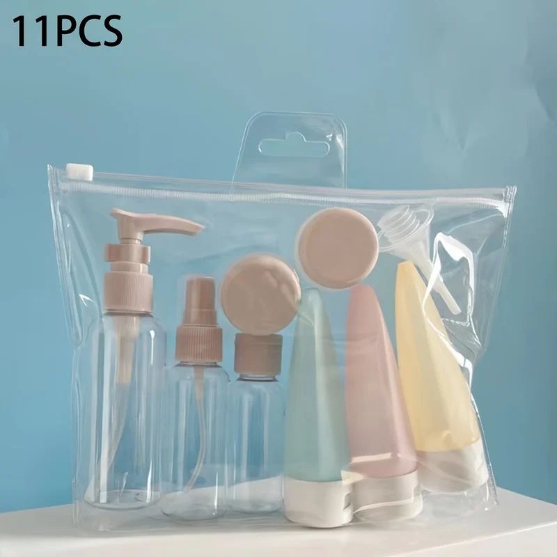 11 Pcs LeakProof Travel Bottles TSA Approved Refillable Toiletry Containers For Lotion Spray Crea 1