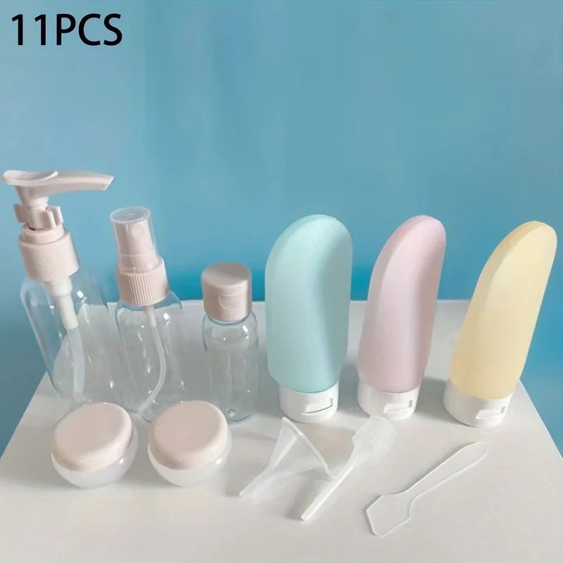 11 Pcs LeakProof Travel Bottles TSA Approved Refillable Toiletry Containers For Lotion Spray Crea 3