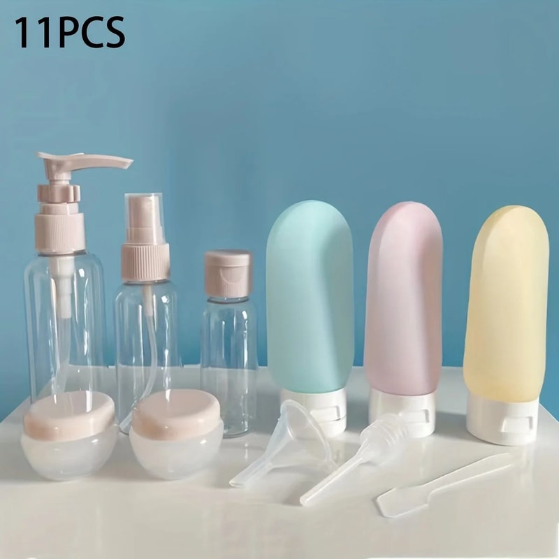 11 Pcs LeakProof Travel Bottles TSA Approved Refillable Toiletry Containers For Lotion Spray Crea 6