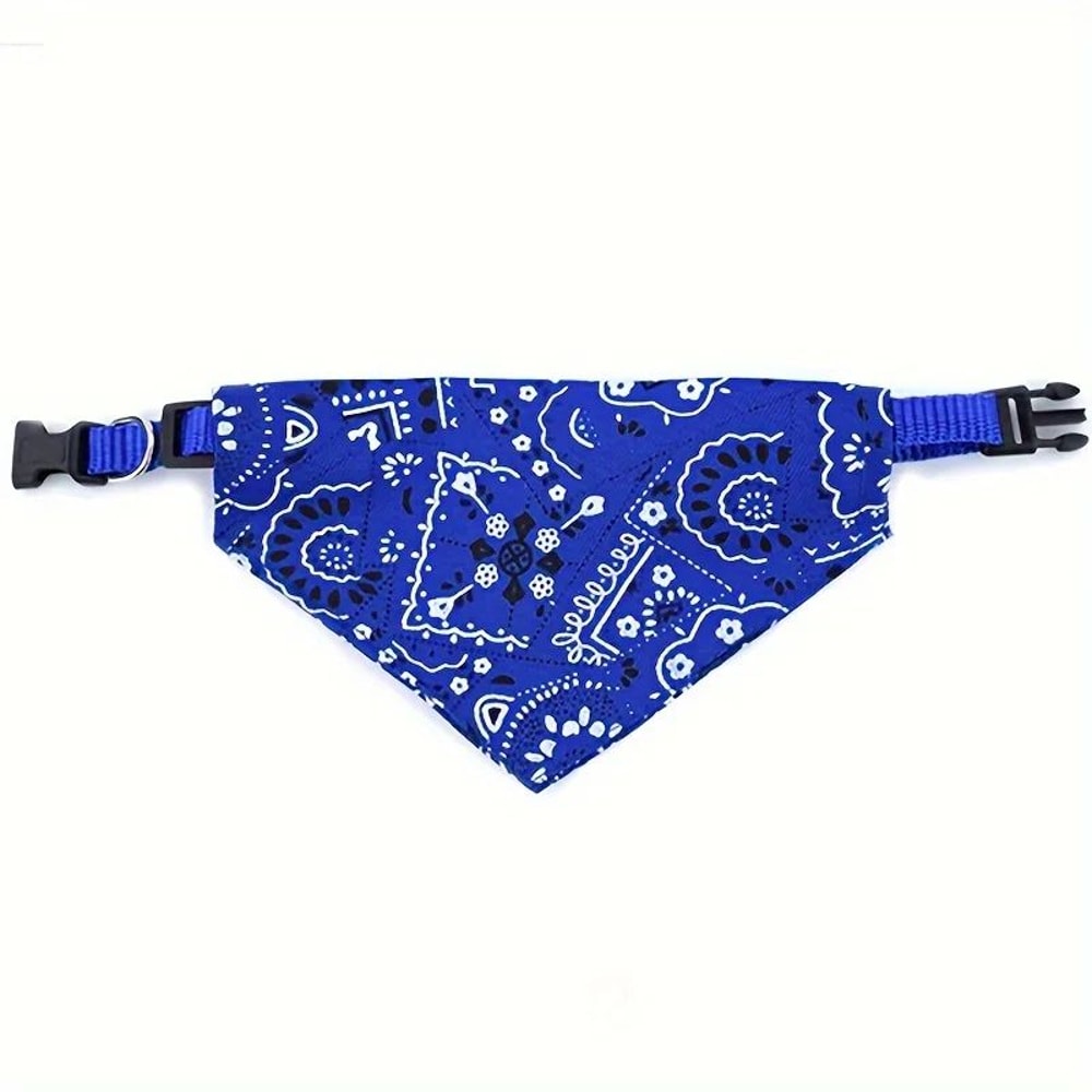 Adjustable Pet Bandana Scarf Collar For Puppy Cat Triangular Drool Bib Saliva Towel For Small Dog 7