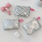 Silver Bow Canvas Coin Purse Small Zipper Coin Wallet Pouch For Women Girls Earphone Key Money St 3