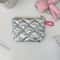 Silver Bow Canvas Coin Purse Small Zipper Coin Wallet Pouch For Women Girls Earphone Key Money St 7