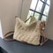 Handwoven Straw Crossbody Beach Bag HollowOut Summer Woven Shoulder Purse Lightweight Vacation Tot 6