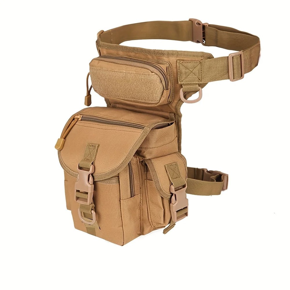 Camouflage Tactical Drop Leg Bag Outdoor Hiking Waist Thigh Pouch For Fishing Cycling Camping Han 6