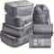 7 Pcs Travel Packing Cubes Set Luggage Organizer Bags For Clothes Underwear Shoes Lightweight Sui 7
