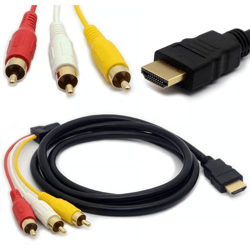 HDMI To RCA Converter Cable 1080P 0