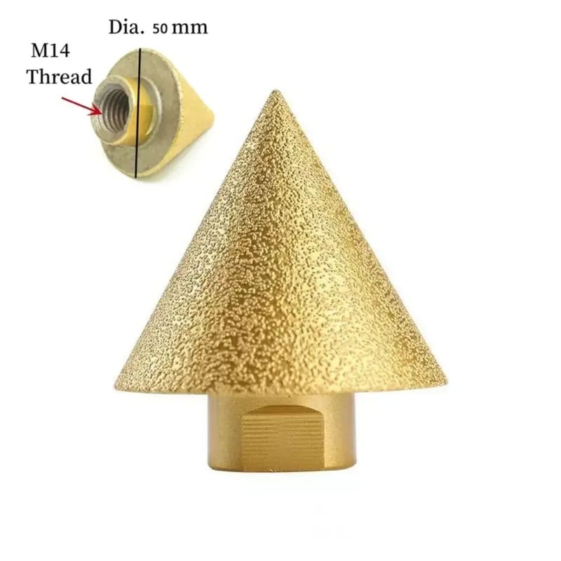 M14 Diamond Chamfer Bit 152 Inches Tile Beveling Cone Grinding Drill Attachment Ceramic Stone Edge 4
