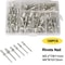 Heavy Duty Pop Rivet Gun Kit 120 Pcs Rivets Assortment Set With Hand Riveter Tool For Metal DIY R 6