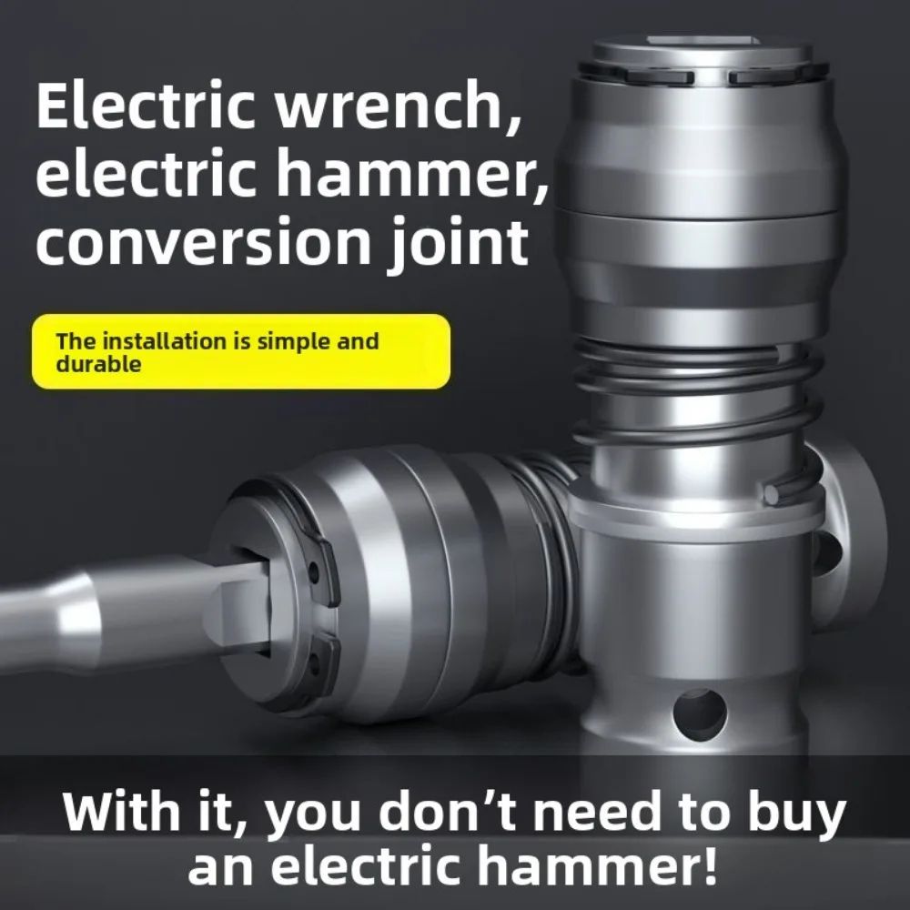 Rotary Hammer Conversion Adapter HighPower Concrete Drill Converter Lightweight Square Shank Tool 4