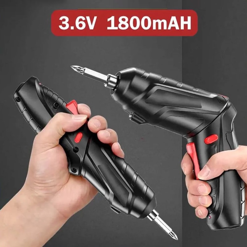 Mini Cordless Electric Screwdriver Drill Rechargeable Power Tool For Home DIY Furniture Assembly 0