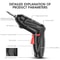 Mini Cordless Electric Screwdriver Drill Rechargeable Power Tool For Home DIY Furniture Assembly 5
