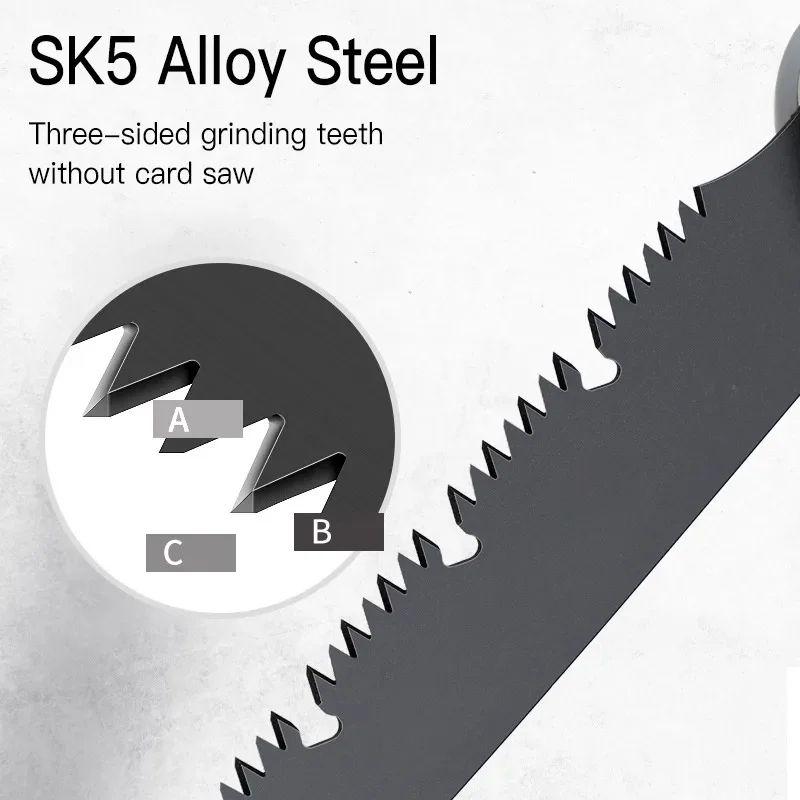 HeavyDuty Folding Hand Saw For Wood Cutting Sharp Pruning Camping Saw For Trees Garden Branches 4