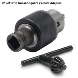 sds to 1/2 in -20unf chuck adapter –quick change 1/4in hex impact driver converter | 1.5–13mm drill chuck connecting rod