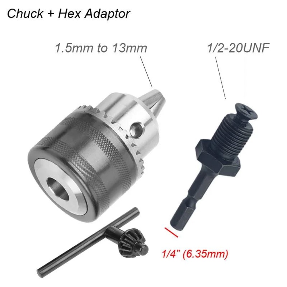 SDS To 12 In 20UNF Chuck Adapter Quick Change 14in Hex Impact Driver Converter 1513mm Drill Chuck 6