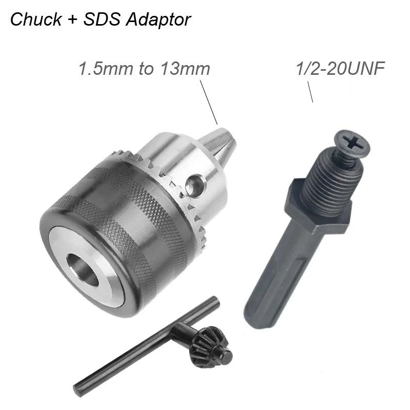 SDS To 12 In 20UNF Chuck Adapter Quick Change 14in Hex Impact Driver Converter 1513mm Drill Chuck 7