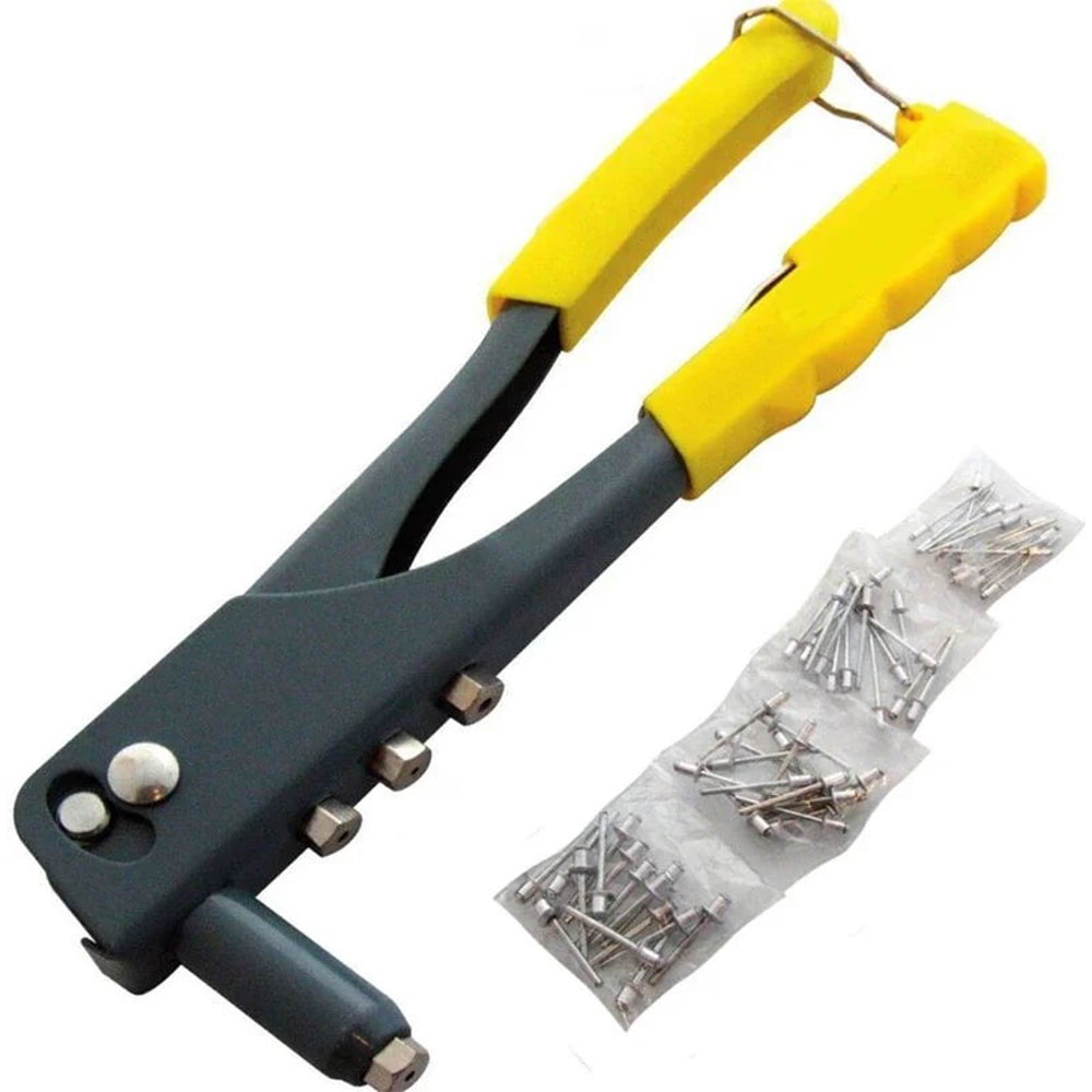 HeavyDuty Hand Rivet Gun Kit Blind Rivet Pliers Set With Rivets Nut Inserts DIY Automotive Rive 4