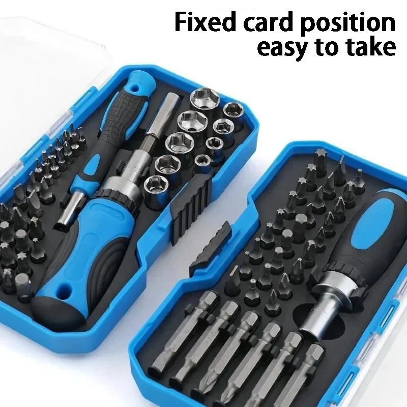 Mini Ratchet Screwdriver Bit Kit Cross Hex MultiTool Set Compact Socket Head Driver For DIY Repai 1