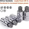 10PCS Triple Square Spline Bit Socket Set M4M18 TamperResistant XZN Driver Bits For Auto Repair 2