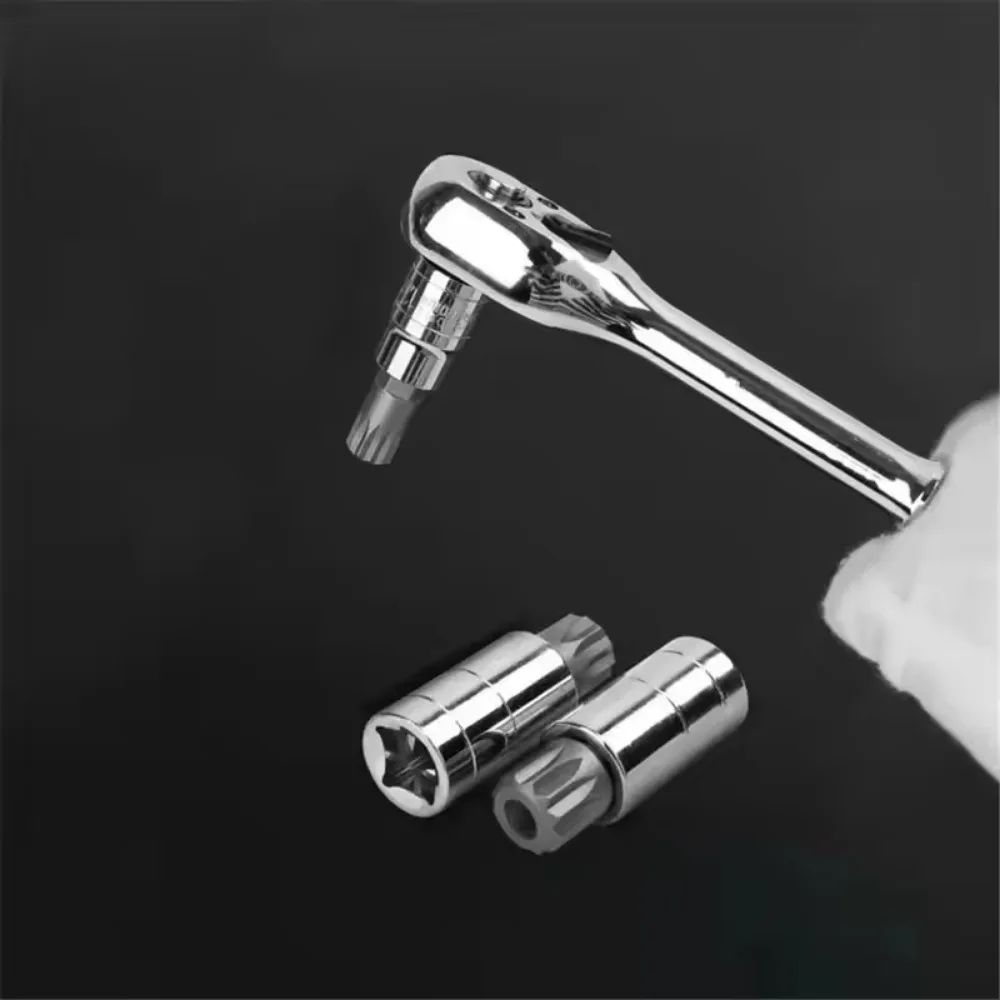 DoubleEnded Reversible Ratchet Wrench Open Box Spanner TwoWay Fast Wrench LaborSaving Auto Repai 5