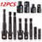 Impact Socket Adapter Reducer Extension Set DrilltoSocket Converter For HighSpeed Nut Driving Qui 7