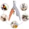 LED Light Pet Nail Clippers Safe Precision Trimmer For Cats Dogs AntiSlip Grooming Scissors For 2