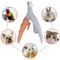 LED Light Pet Nail Clippers Safe Precision Trimmer For Cats Dogs AntiSlip Grooming Scissors For 2