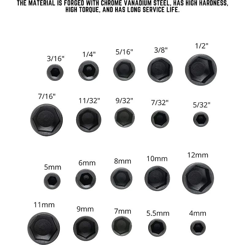 914 Pcs Hex Socket Nut Driver Set Magnetic Sleeve Drill Bit Attachments For Fast Bolt Nut Tighten 2