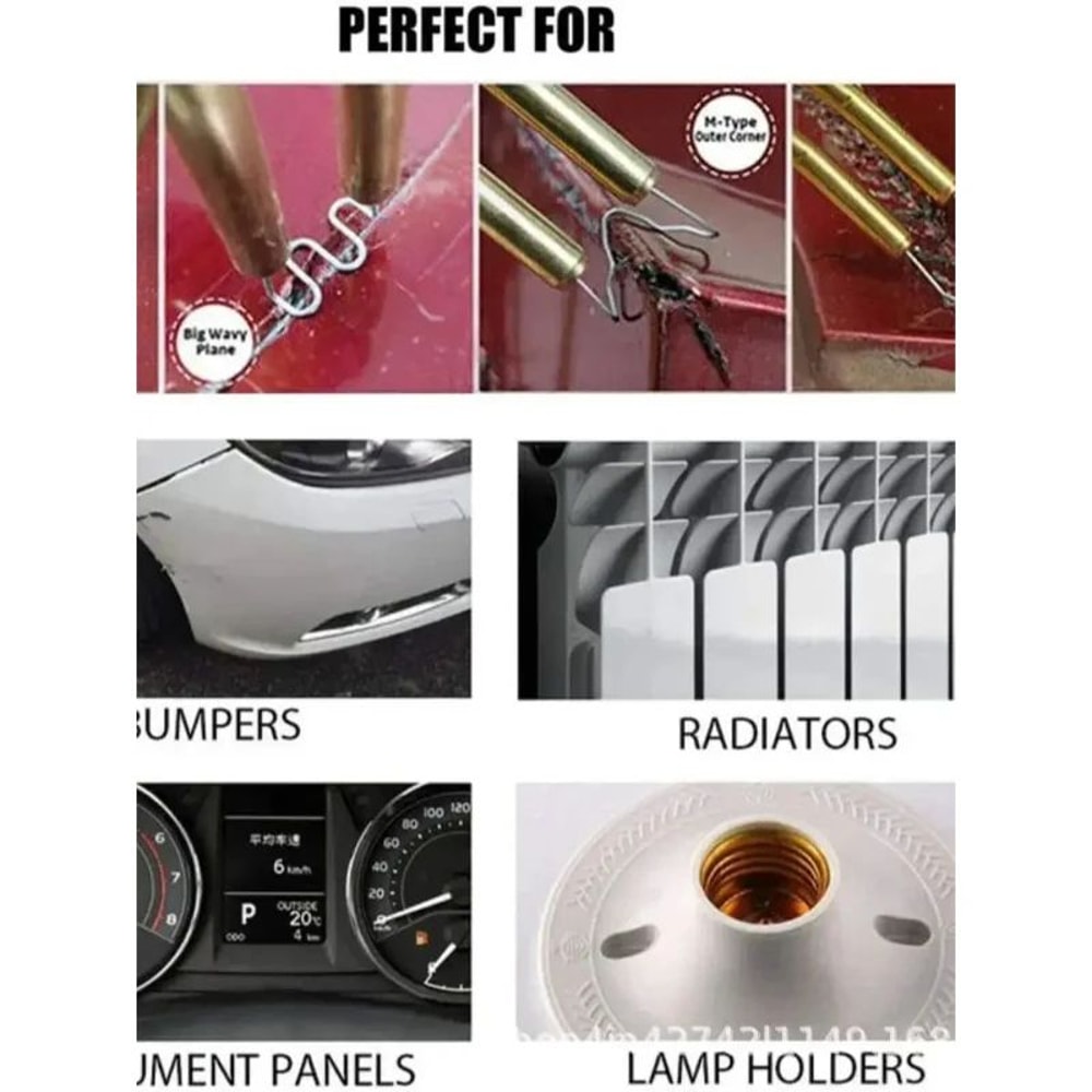 220V EU Plastic Welding Hot Stapler Bumper Crack Repair Kit With Welding Staples For Fast Strong P 0