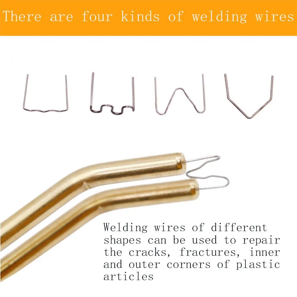 220V EU Plastic Welding Hot Stapler Bumper Crack Repair Kit With Welding Staples For Fast Strong P 5