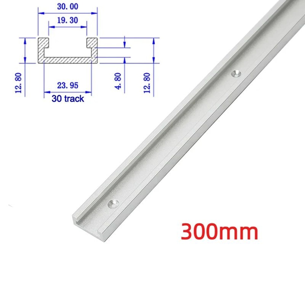 30 Type Aluminum TTrack Miter Bar Slider Set Table Saw Miter Slot Guide Rod For Precision Woodwor 9