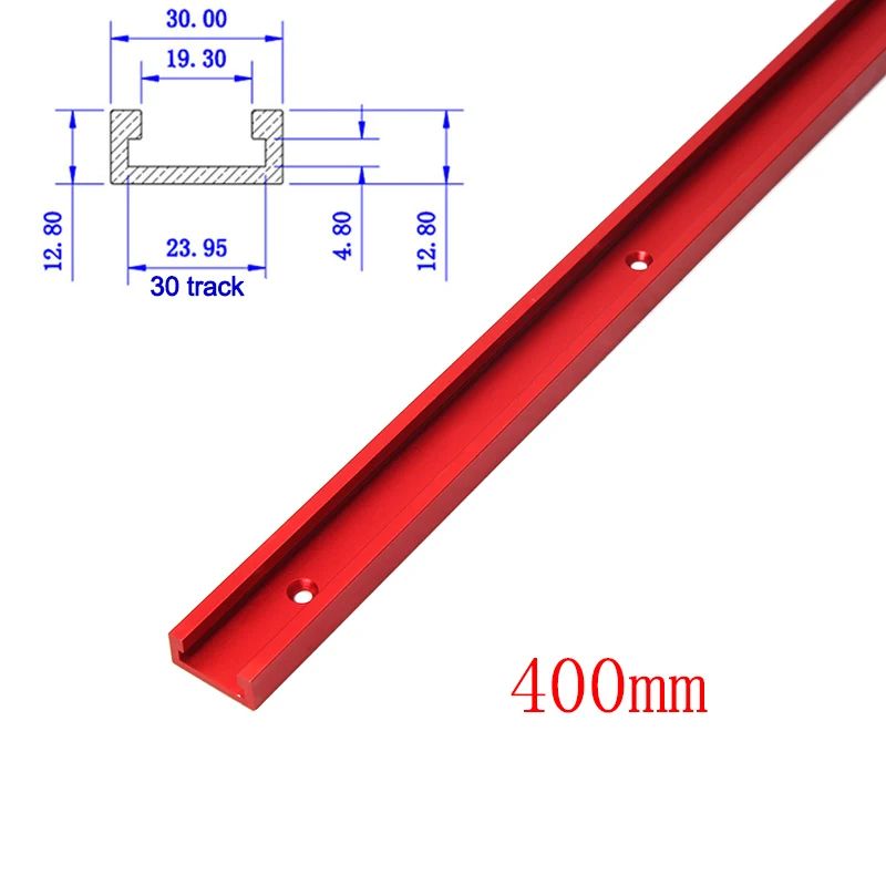 30 Type Aluminum TTrack Miter Bar Slider Set Table Saw Miter Slot Guide Rod For Precision Woodwor 10