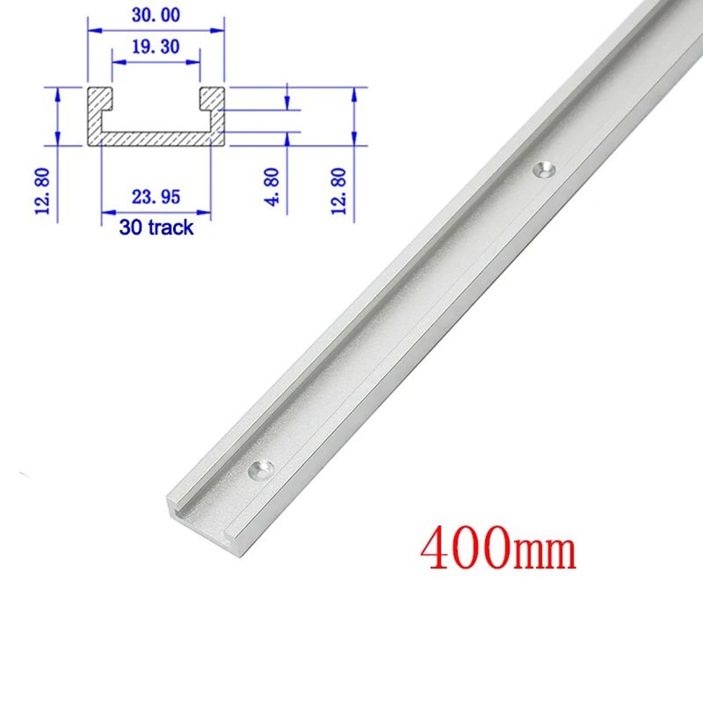 30 Type Aluminum TTrack Miter Bar Slider Set Table Saw Miter Slot Guide Rod For Precision Woodwor 11