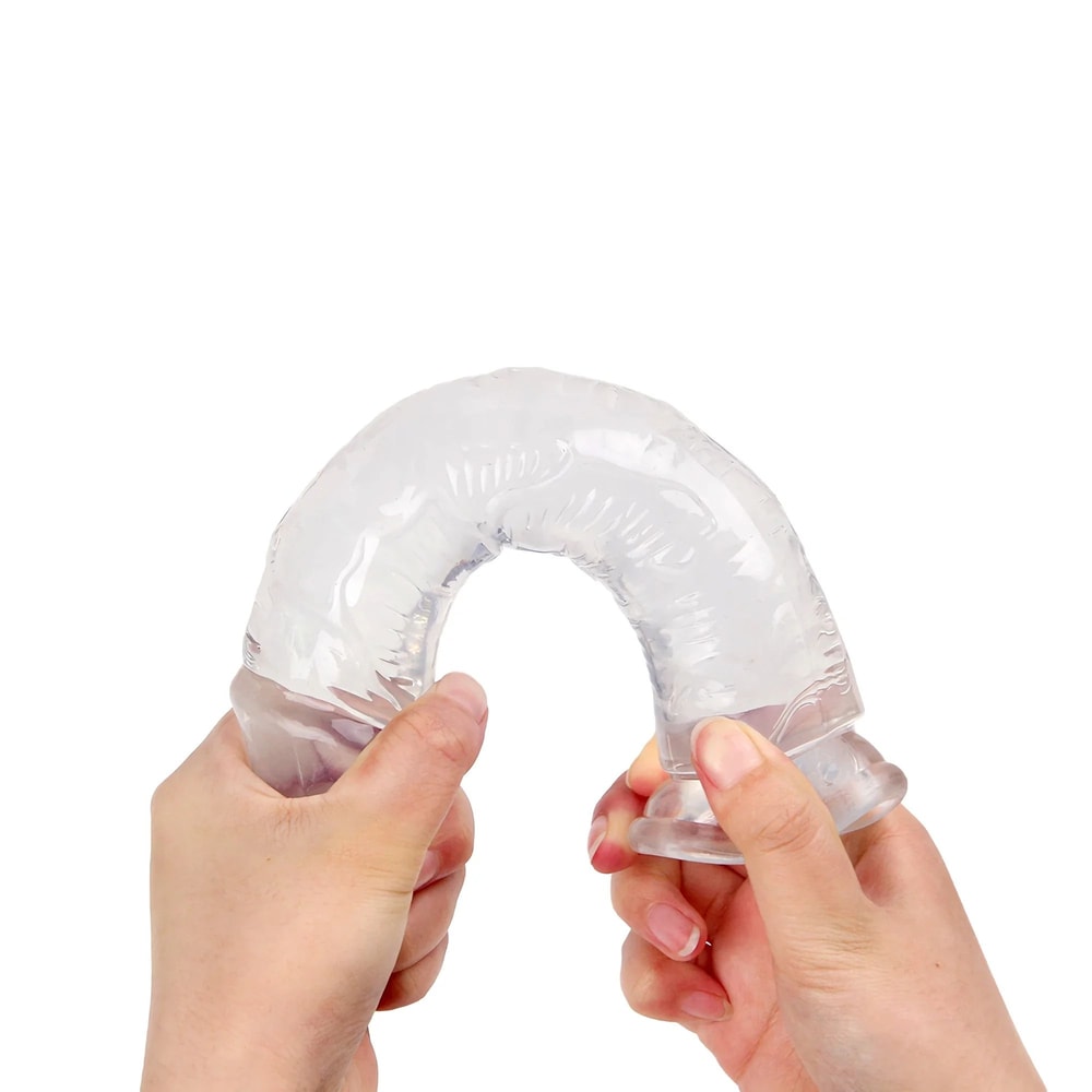 Reusable Male Enhancer Ring Realistic Suction Cup Massager Soft Jelly Silicone Toy For Stamina Pl 2