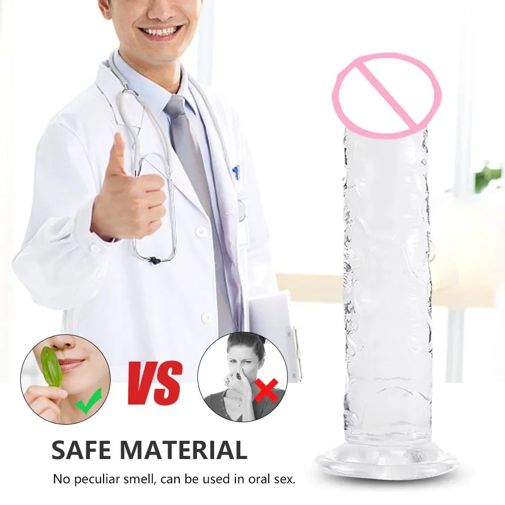 Reusable Male Enhancer Ring Realistic Suction Cup Massager Soft Jelly Silicone Toy For Stamina Pl 5