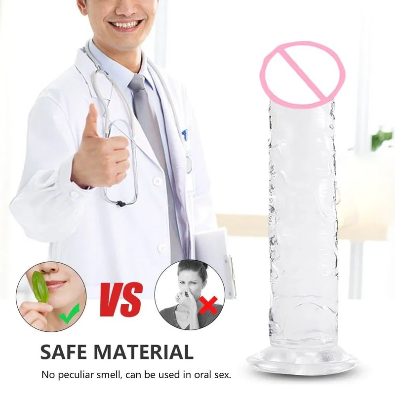 Reusable Male Enhancer Ring Realistic Suction Cup Massager Soft Jelly Silicone Toy For Stamina Pl 5