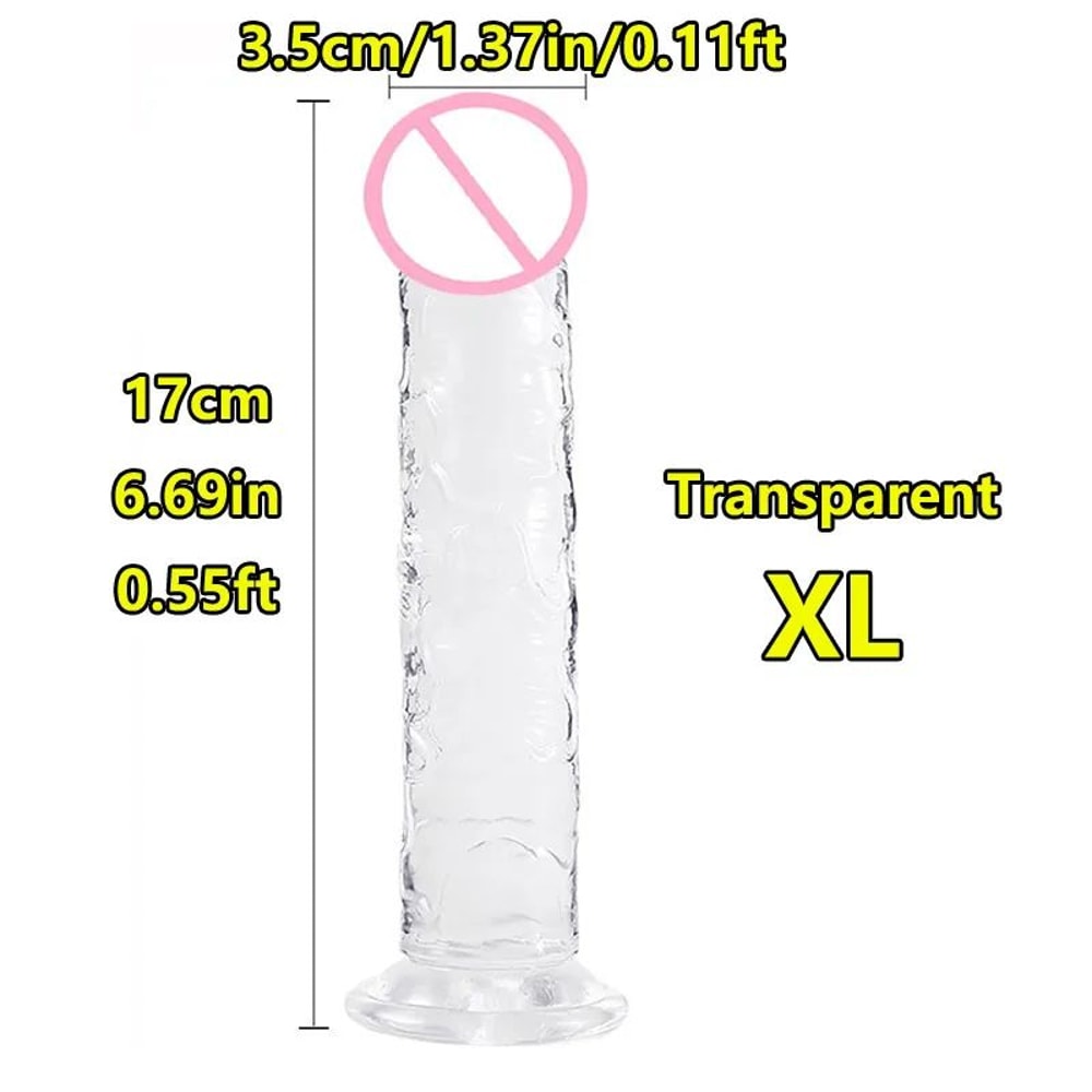 Reusable Male Enhancer Ring Realistic Suction Cup Massager Soft Jelly Silicone Toy For Stamina Pl 8