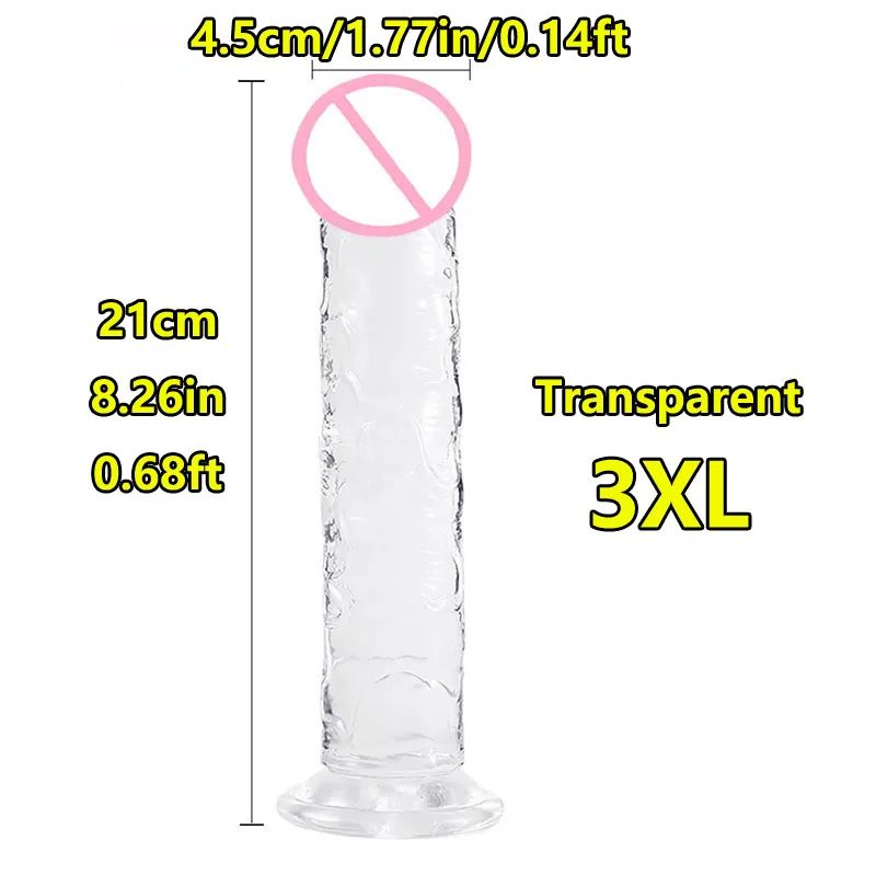 Reusable Male Enhancer Ring Realistic Suction Cup Massager Soft Jelly Silicone Toy For Stamina Pl 10