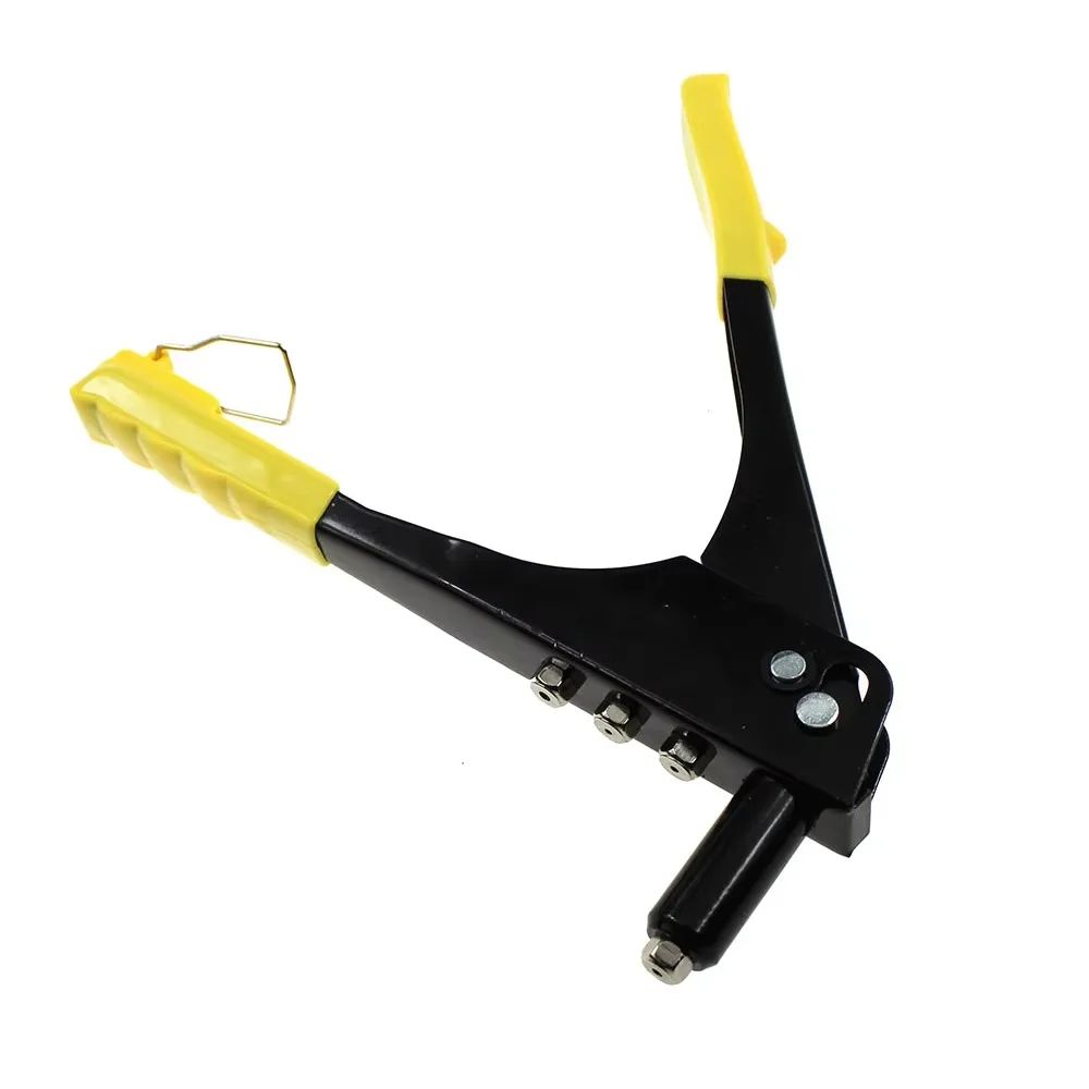 Professional Manual Rivet Gun Tool AntiRust Metal Hand Riveter With Removable Heads For DIY Automo 6
