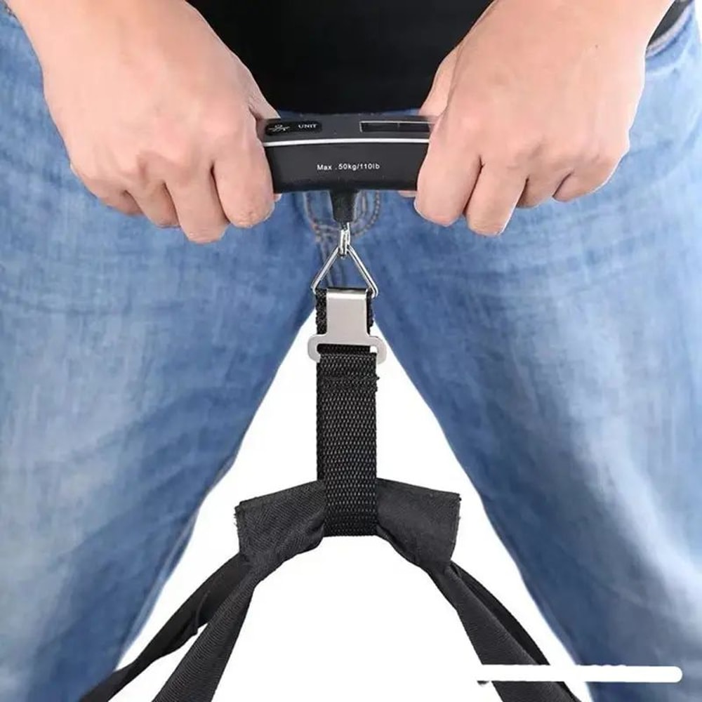 110lb50kg Digital Luggage Scale With LCD Display Portable Hanging Travel Baggage Weighing Scale For 2