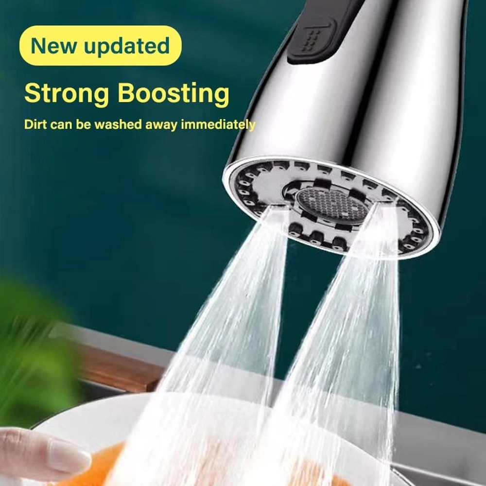 Universal 360 Rotating Kitchen Faucet Extender PullOut Tap Sprayer Attachment With MultiMode Stron 5