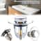 Universal PopUp Sink Drain Stopper With Hair Catcher Chrome Rebound Basin Plug Filter For Bathroom 1