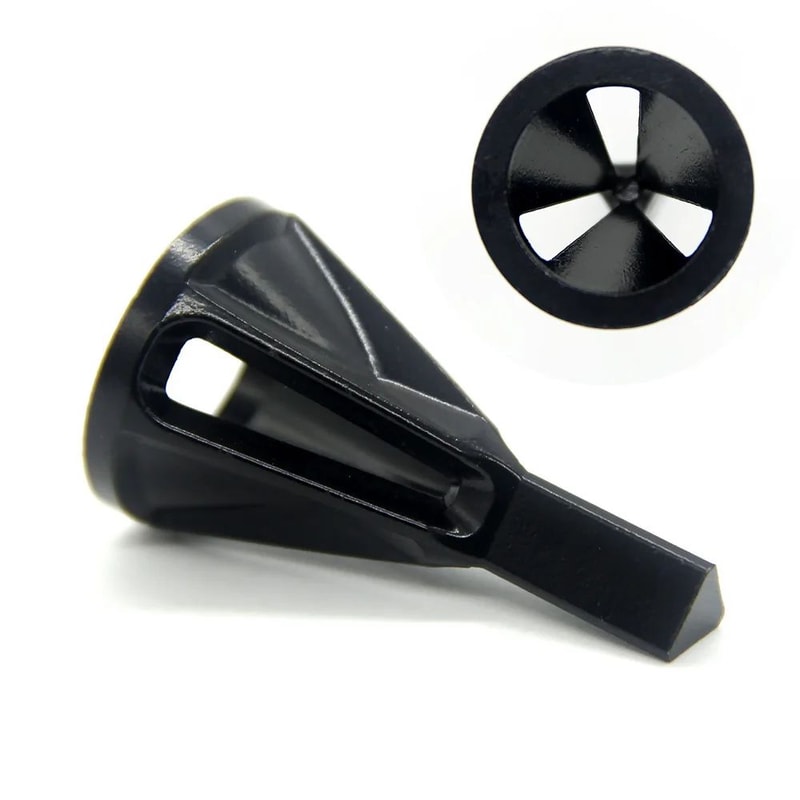 6Flute External Deburring Chamfer Tool Drill Bit HexTriangle Shank Metal Trimming Screw Burr Remo 1