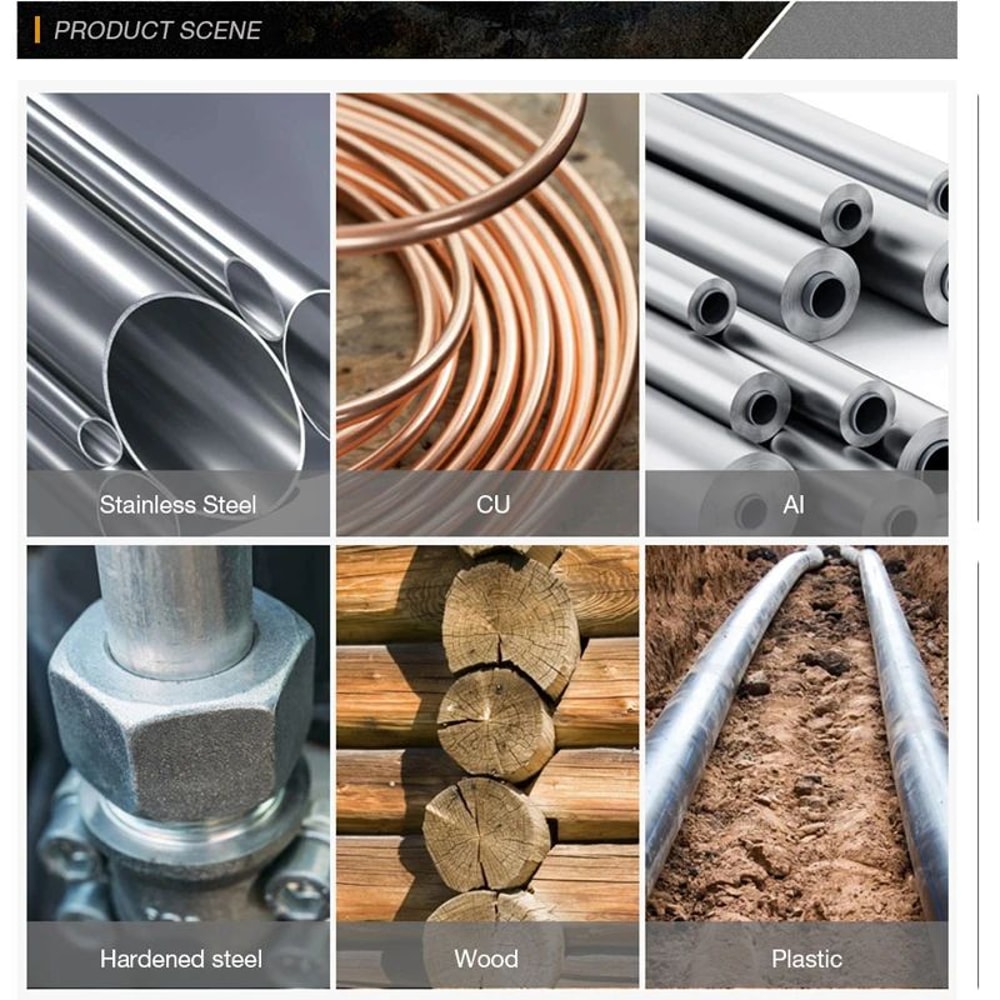 6Flute External Deburring Chamfer Tool Drill Bit HexTriangle Shank Metal Trimming Screw Burr Remo 5