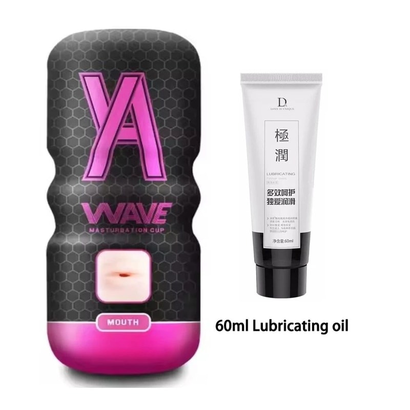 Powerful Suction Realistic Male Masturbator Cup Textured Soft Silicone Stroker Sleeve Massager For 8