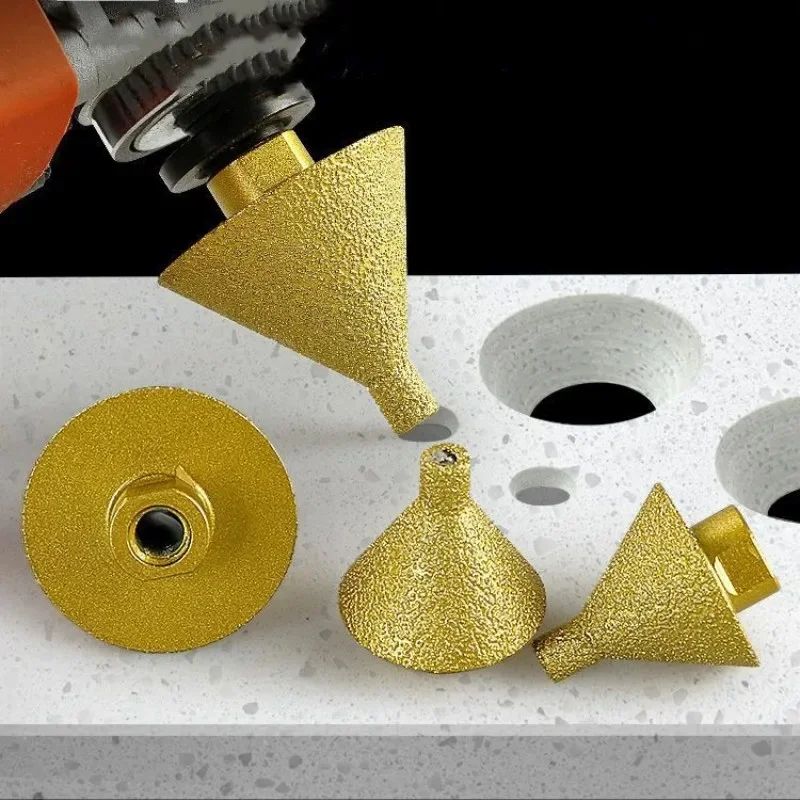M10M14 Diamond Chamfer Core Drill Bit Enlarged Hole Beveling Grinding Tool 38mm50mm For Granite M 2